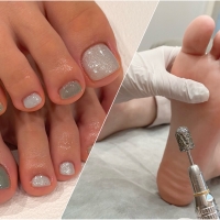 贅沢！本格角質ケア×フットネイル