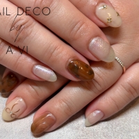 オトナのバレンタインネイル🍫